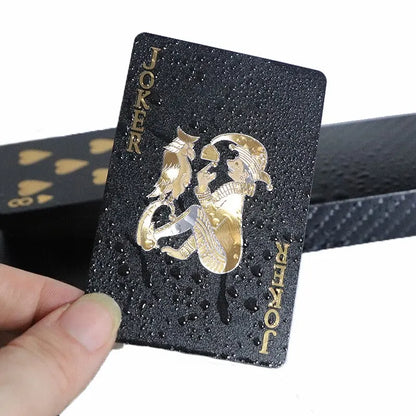 Gold and Black Playing Cards - Waterproof